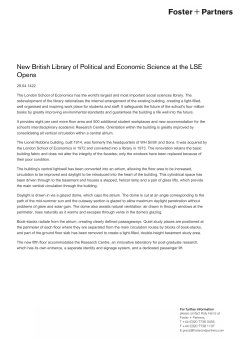New British Library of Political and Economic Science at the LSE