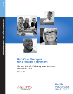 Best-Case Strategies for a Flexible Retirement