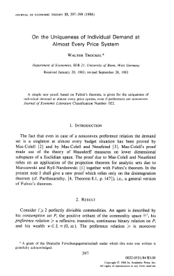 On the Uniqueness of Individual Demand at Almost Every Price