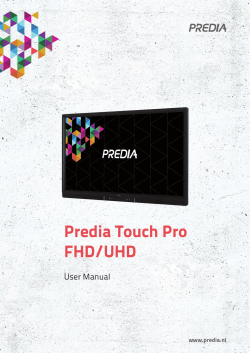 Predia Touch Pro FHD/UHD