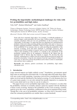 Probing the improbable: methodological challenges
