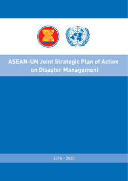 ASEAN-UN Joint Strategic Plan of Action on Disaster Management