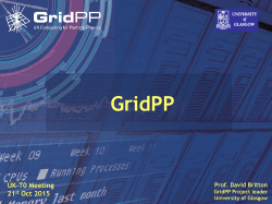 GridPP Public Service Summit