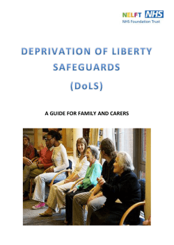Deprivation of Liberty Safeguards (DoLS)