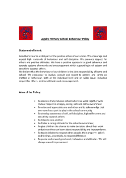 Statement of Intent - Legsby Primary School