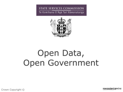 Open Data Open Government
