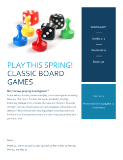play this spring! classic board games