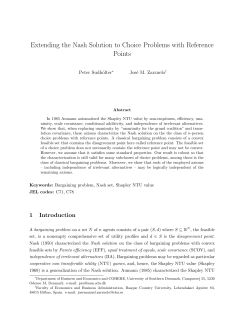 Extending the Nash Solution to Choice Problems with Reference