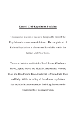 I Regs or.qxd - The Kennel Club