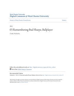 03 Remembering Bud Sharpe, Ballplayer