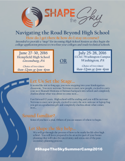 Navigating the Road Beyond High School