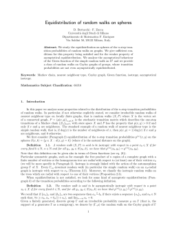Equidistribution of random walks on spheres