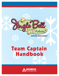 Team Captain Handbook - Arthritis Foundation