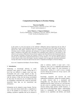 Computational Intelligence in Decision Making - E