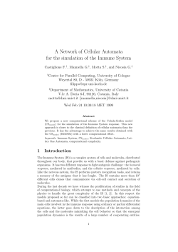 A Network of Cellular Automata for the simulation of the