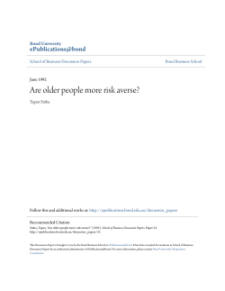 Are older people more risk averse?