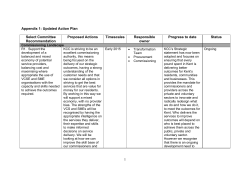 1 Appendix 1: Updated Action Plan Select Committee