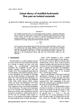 Linear theory of stratified hydrostatic flow past an isolated mountain