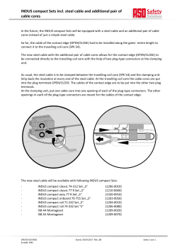 INDUS compact Sets incl. steel cable and additional pair of cable