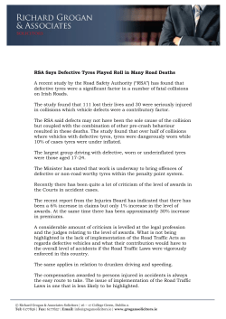 RSA Says Defective Tyres Played Roll in Many