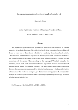 2) Principle of virtual work