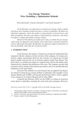 Gas Storage Valuation: Price Modelling v. Optimization Methods