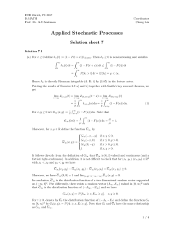 Applied Stochastic Processes