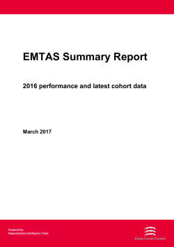 EMTA Data Summary 2017 - Essex Schools Infolink