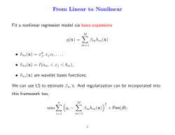 From Linear to Nonlinear