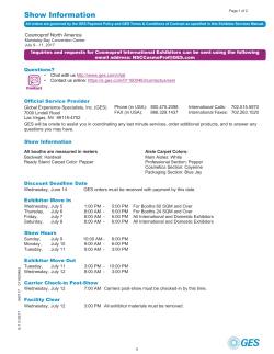 Show Information - Cosmoprof North America