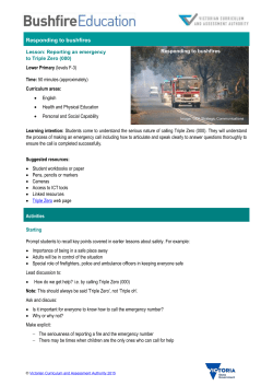 Reporting an emergency to Triple Zero (000)