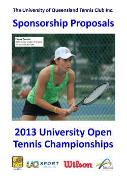 2013 University Open Tennis Championships