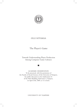 The Player`s Game