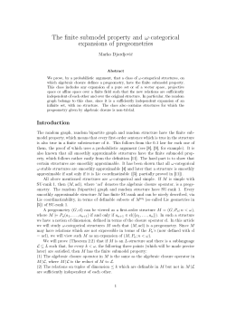 The finite submodel property and &omega;