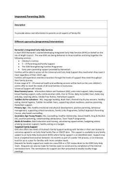 Improved Parenting Skills