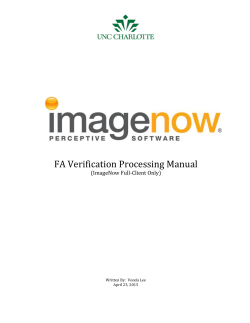 FA Verification Processing Manual