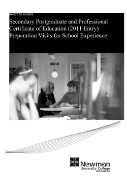 Due to the nature of the PGCE Key Stage 2/3 Course you may only