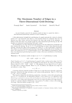 The maximum number of edges in a three-dimensional grid