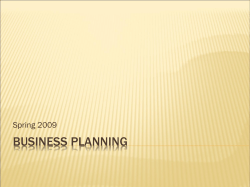 Business Planning