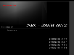 Black - Scholes option