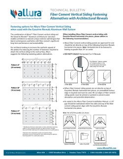 Fiber Cement Vertical Siding Fastening Alternatives
