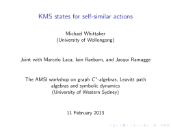 KMS states for self-similar actions