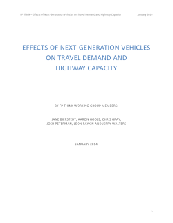 Effects of Next-Generation Vehicles on Travel Demand and Highway