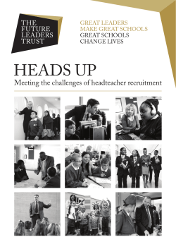 heads up - Ambition School Leadership