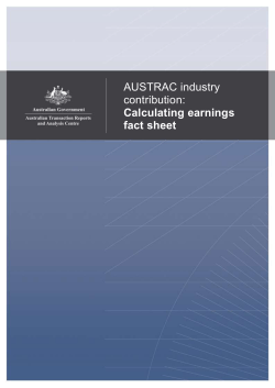 Fact Sheet &ndash; Calculating Earnings