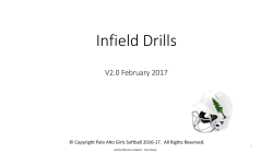 PAGS Infield Drills - Palo Alto Girls` Softball