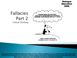 Dialogue Education Fallacies 2