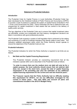 Appx C1 C2 Prudential Indicators MRP - Budget 2012