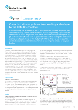 Characterization of Polymer Layer Swelling and