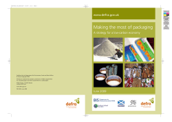 Making the most of packaging - A strategy for a low